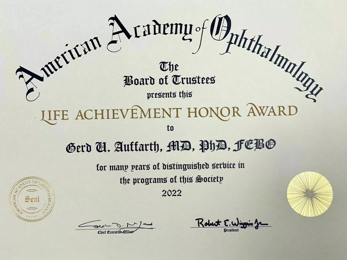 Prize-winning AAO 2022 - Featured image